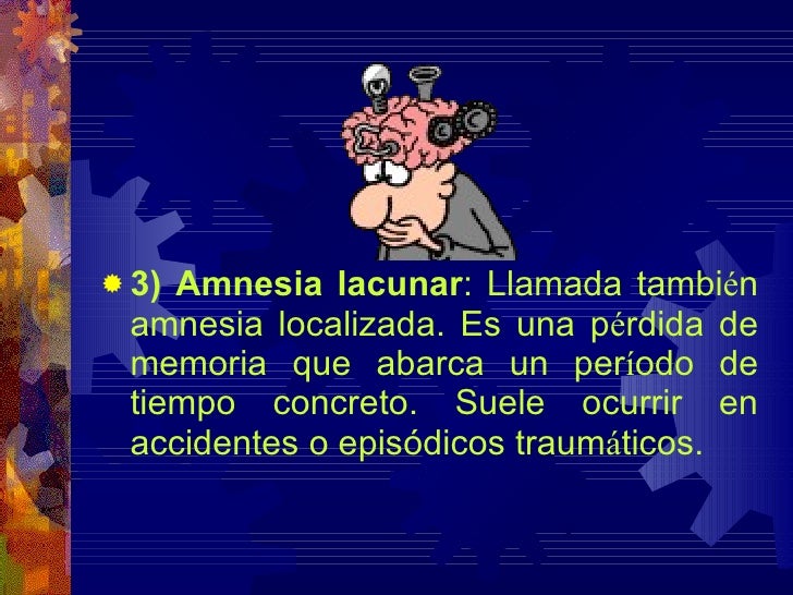 amnesia lacunar